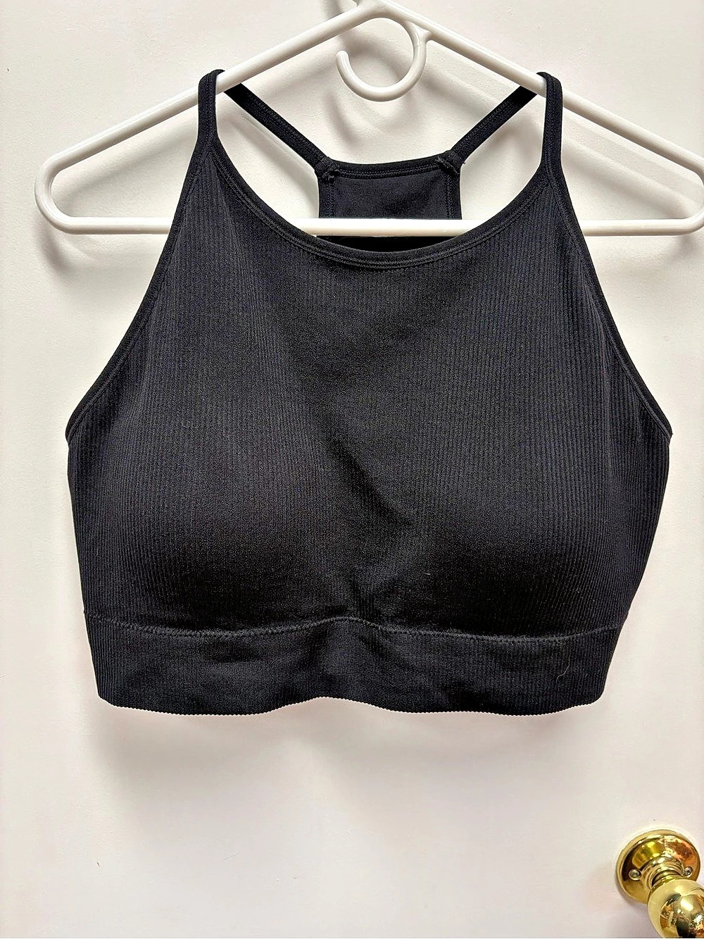 Torrid Padded Bralette Black Ribbed Size 3 Like New